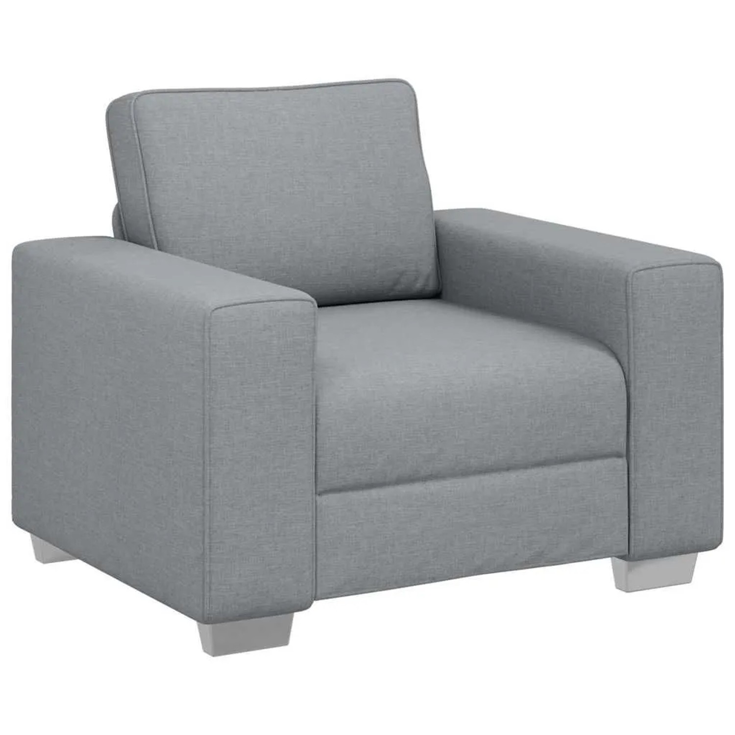 vidaXL Sofa Hellgrau 100 x 80 x 82 cm Stoff 4105207