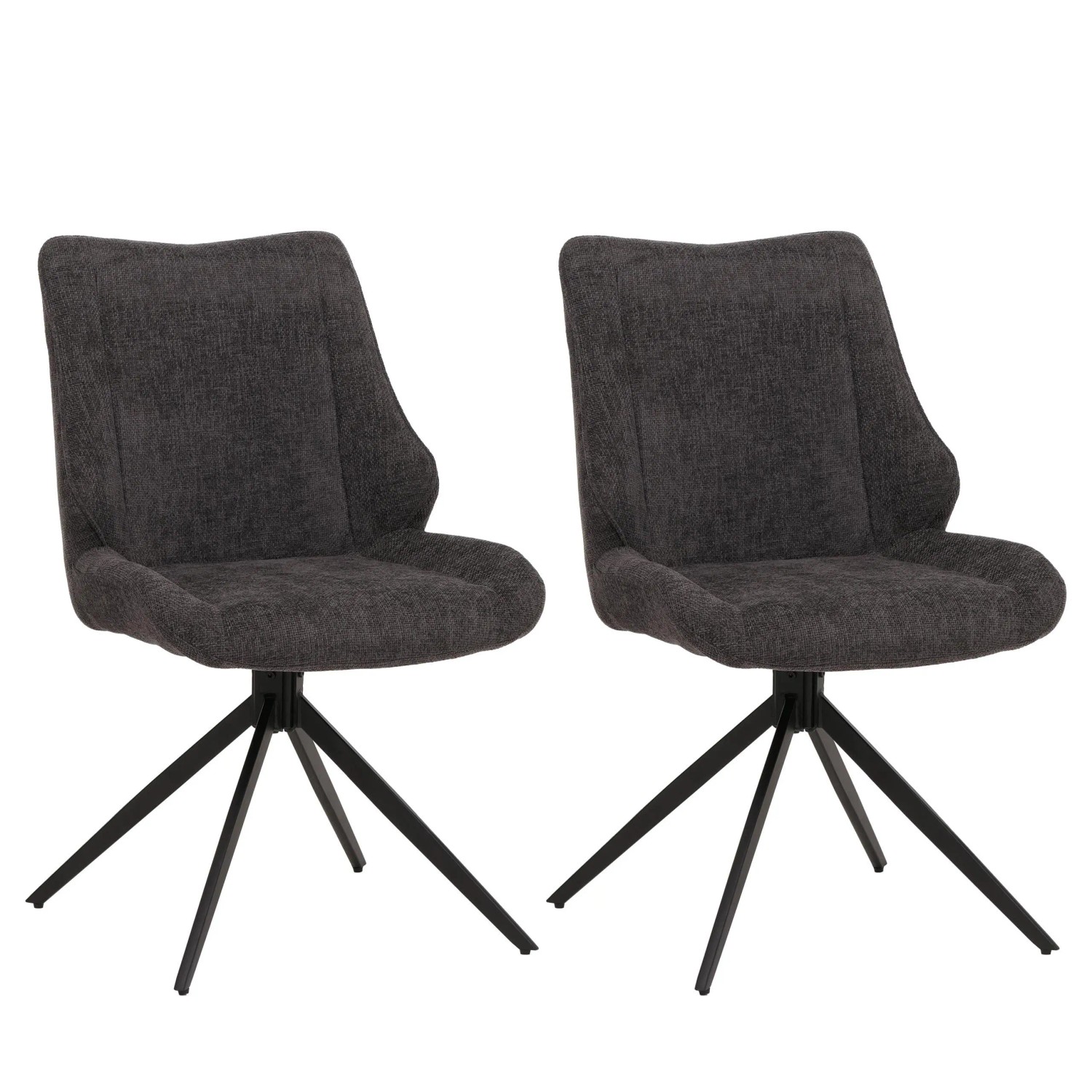 MCW Esszimmerstuhl O48 2er-Set Grau günstig online kaufen