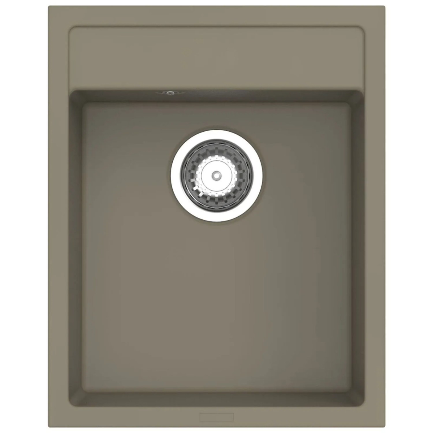 SOTECH Einbauspüle Atlanta 400N Betongrau 400 x 500 x 200 mm Einzelbecken inkl. Siphon mit Raumschaffer