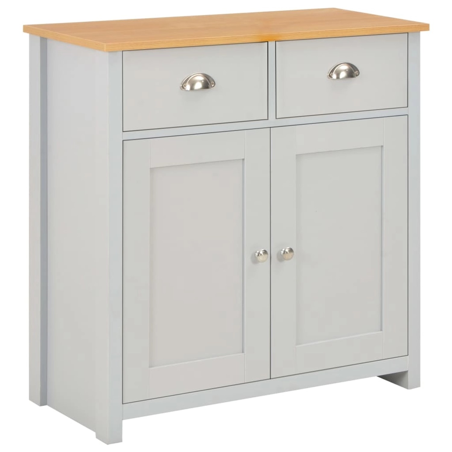 vidaXL Sideboard Grau vidaXL Sideboard Grau 79 x 35 x 81 cm 283742