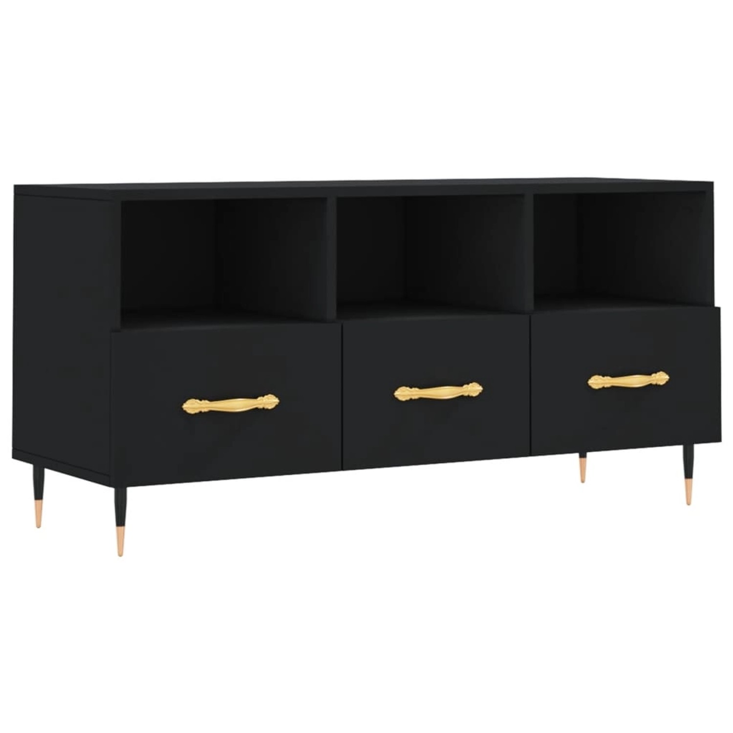 VidaXL TV-Schrank Schwarz 102x36x50 cm Holzwerkstoff  Modell 4