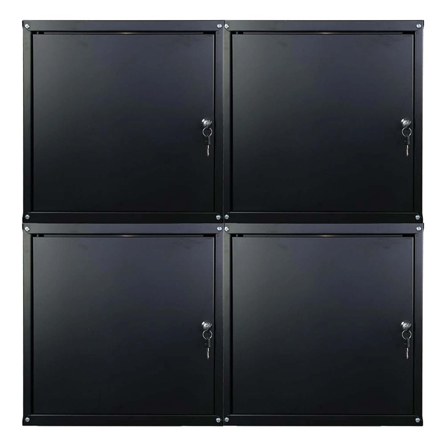PROREGAL Mega Deal 4x Schließfachwürfel Cubic XL HxBxT 45 x 45 x 45 cm Schw günstig online kaufen
