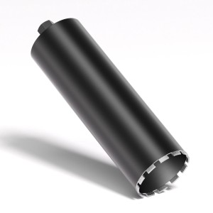 Wiltec Diamantbohrkrone Mesh Ø152mm, 450mm lang, für Beton, Stein und Granit.