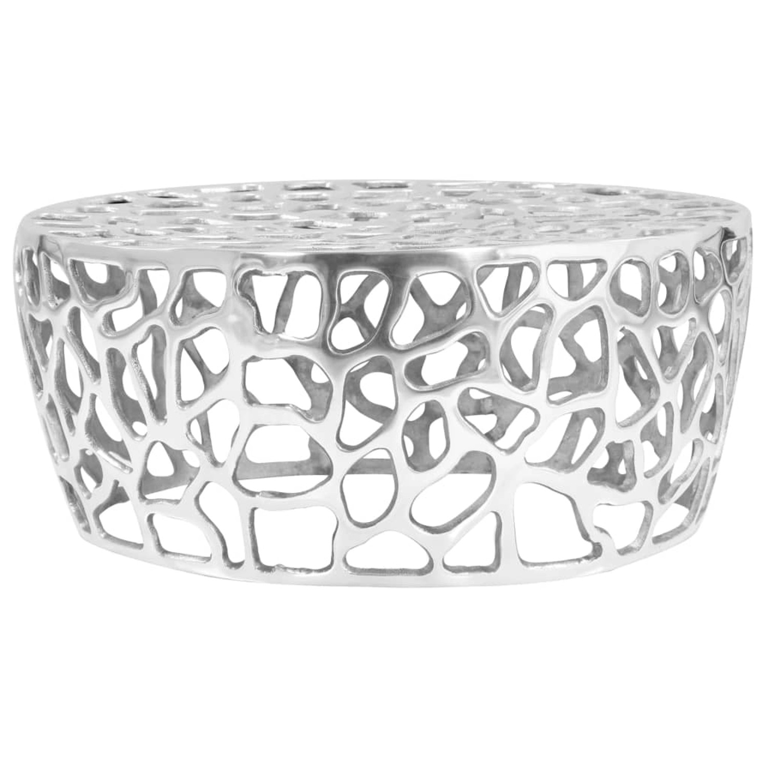 vidaXL Couchtisch Aluminiumguss 70x30 cm Silbern 246513 günstig online kaufen