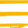 Westline Hakenlöser Set, 3 gelbe Angelhakenlöser aus Kunststoff in verschiedenen Größen.