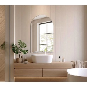 Großer, bogenförmiger Wandspiegel 60x100 cm im modernen Design. Perfekt für Bad, Flur oder Wohnzimmer.