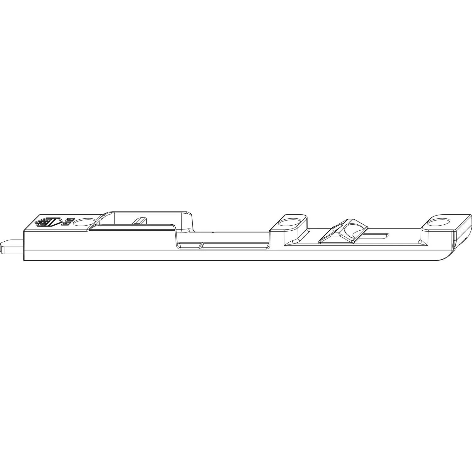 Macomm Kantriegel Obenmm -Ks für 4mm Falzluft R8 Länge 170mm Silber