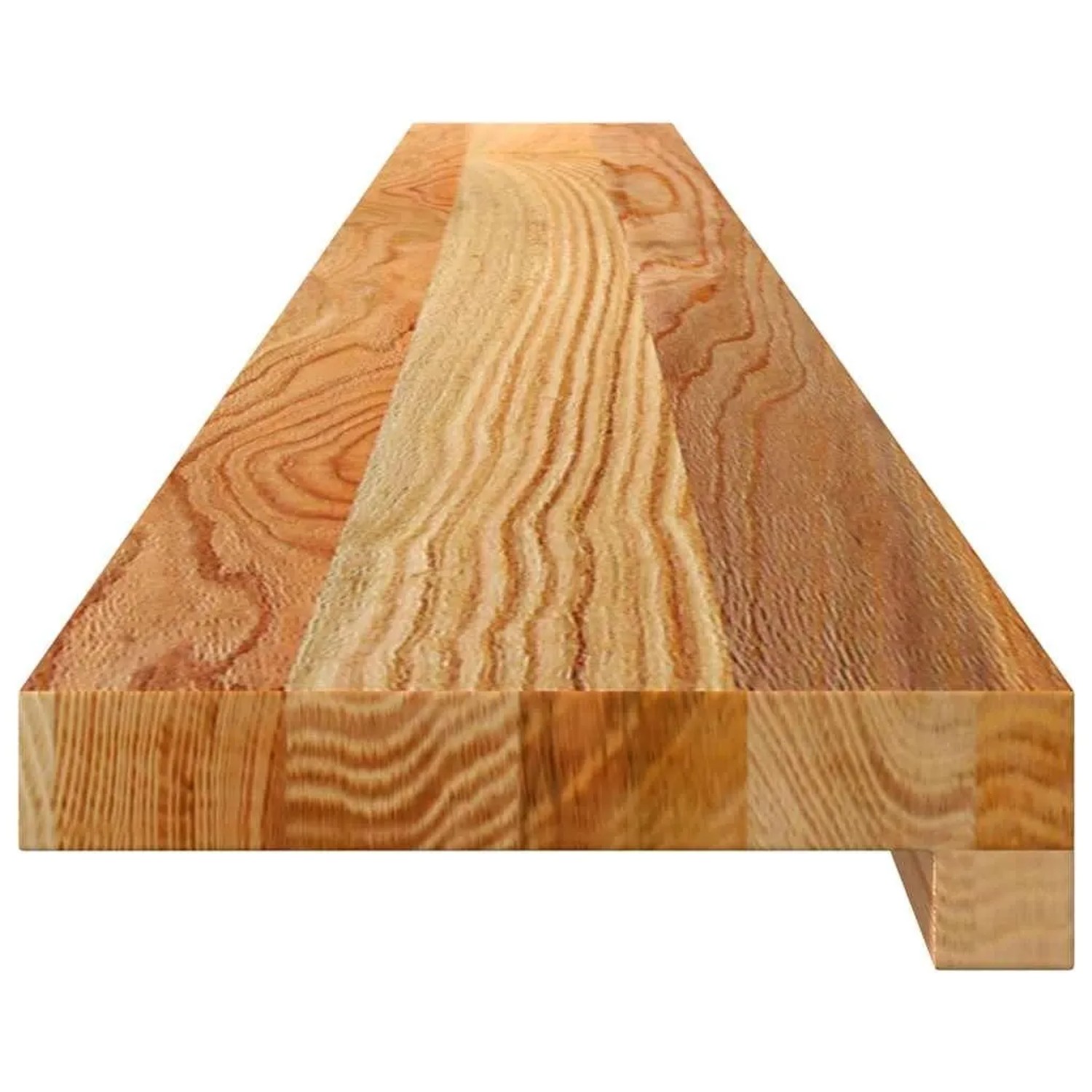 vidaXL Fensterbänke 2 Stk Hellbraun 140x15x2 cm Massivholz Eiche 4009131_5