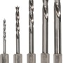 Bosch Holzbohrer-Set, 5-teilig, mit Sechskantschaft, Größen von 2 mm bis 6 mm.