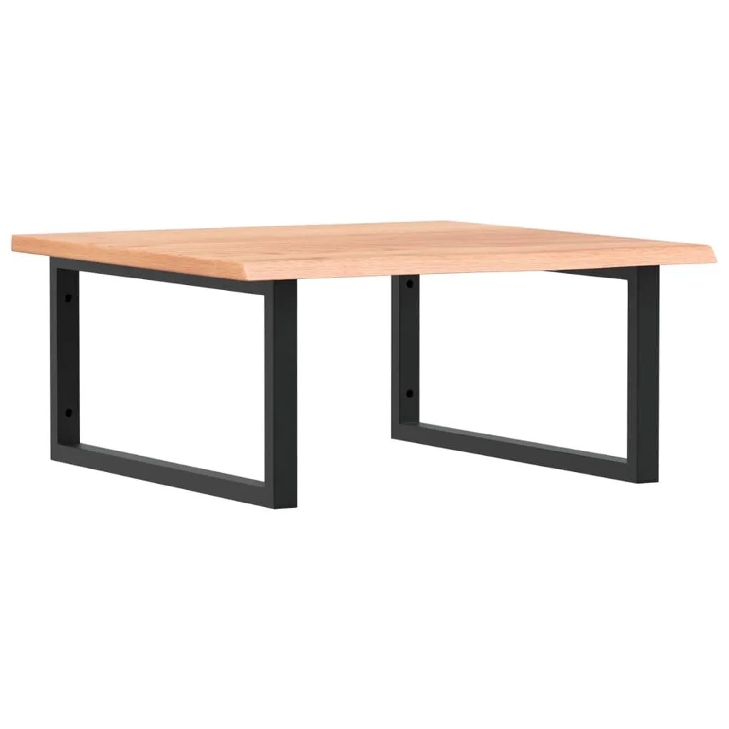 vidaXL Waschtischplatte mit Halterung Stahl und Massivholz Eiche 3302641