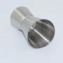 Edelstahl Jigger Cocktail Messbecher 20/40 ml. Silberner Doppel-Messbecher für präzise Dosierung von Bar-Zutaten.