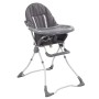 vidaXL Baby-Hochstuhl Grau und Weiß 10185