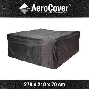 Aerocover Schutzhülle für Lounge-Sets, 270x210x70 cm, Anthrazit. Atmungsaktive Abdeckung für Gartenmöbel.