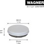 Wagner Möbelfuß Justus Lounge QuickClick, 4er Set mit weißem Kunststoff und Filzgleiter.