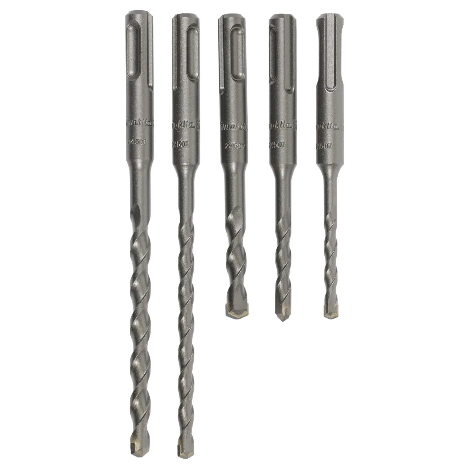 Makita Bohrer-Set für Kombihammer, SDS-Plus Aufnahme, verschiedene Größen.