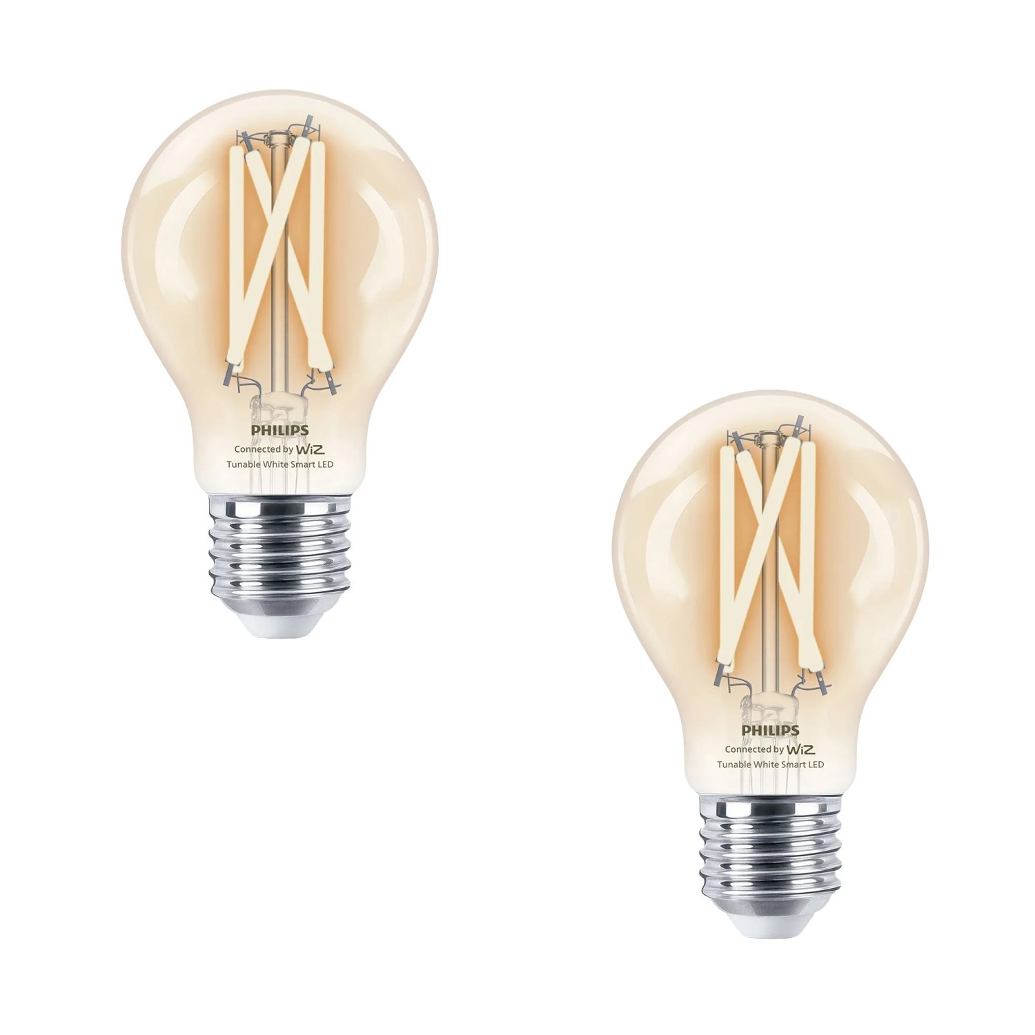 Philips Smart-LED-Leuchtmittel E27 Glühlampenform 60 W 806,m 2-Flammig Set