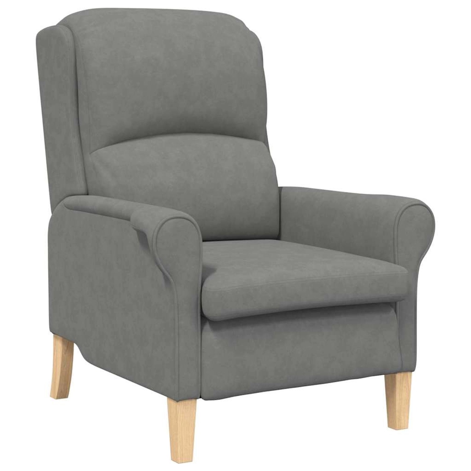 vidaXL Sessel Dunkelgrau 76 x 94 x 102 cm Mikrofaser 42009872