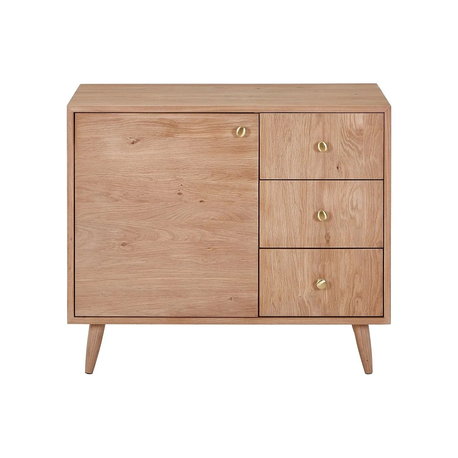 Vente-unique Waschbeckenunterschrank Zareno Naturfarben Hell 93 cm