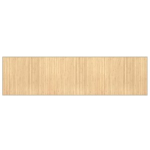 vidaXL Teppich Rechteckig Hell Natur 80x300 cm Bambus 376915