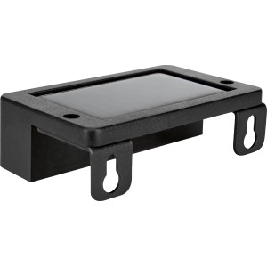 Schwarze LED Solar-Wandleuchte im 2er-Set, Detailansicht.