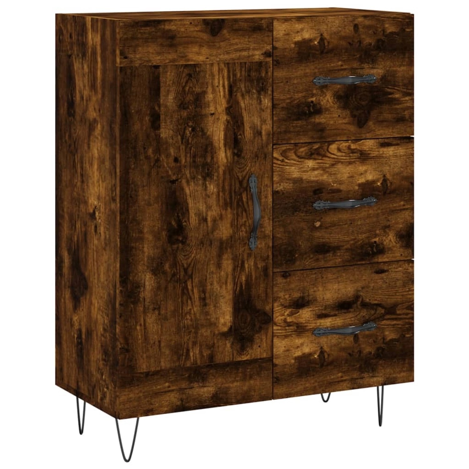vidaXL Sideboard Räuchereiche 69,5x34x90 cm Holzwerkstoff 830257