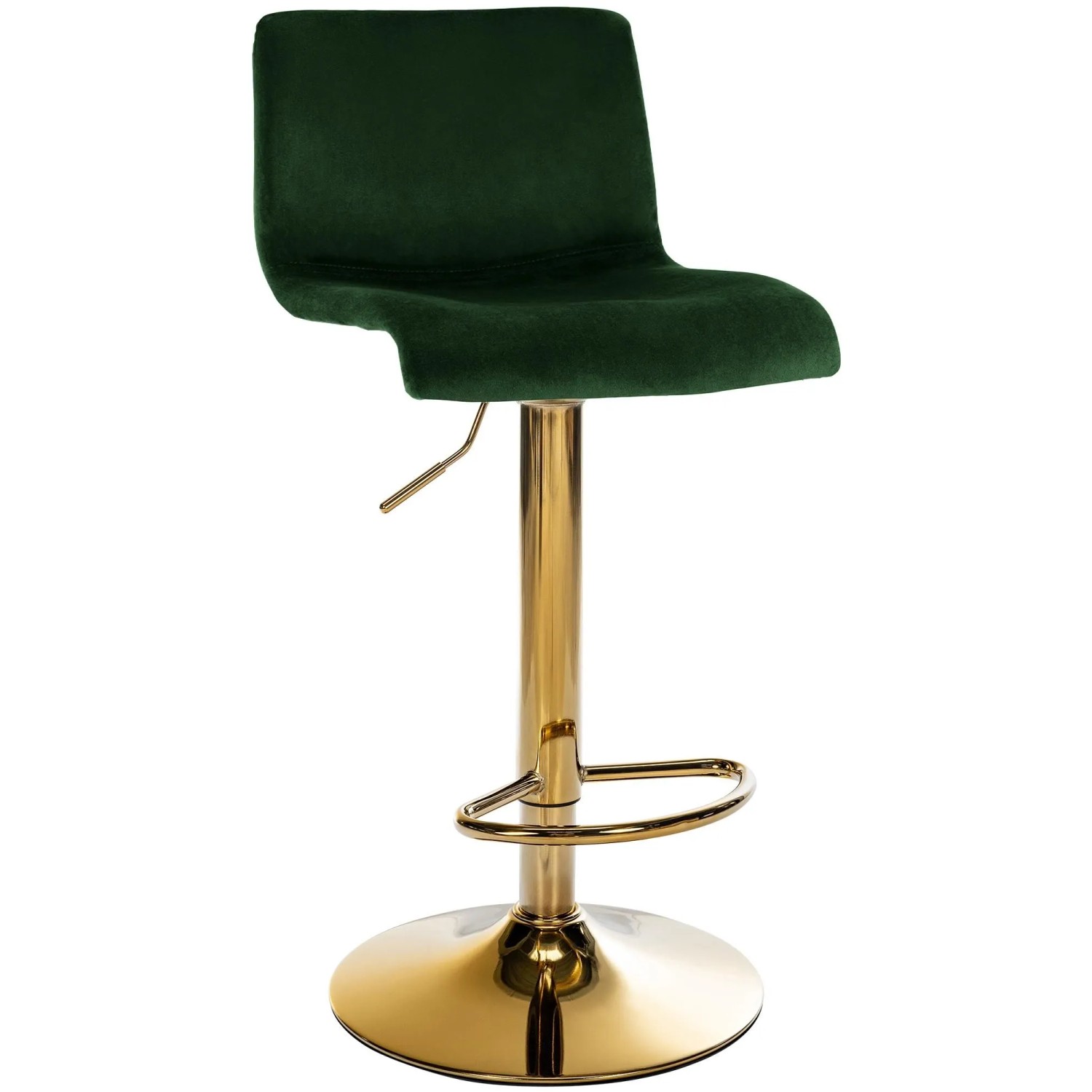 CLP Barhocker Hover Samt Metall Gold/Grün