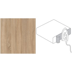 Kantenumleimer Berghütte Eiche, 65cm, zum Aufbügeln für Arbeitsplatten.