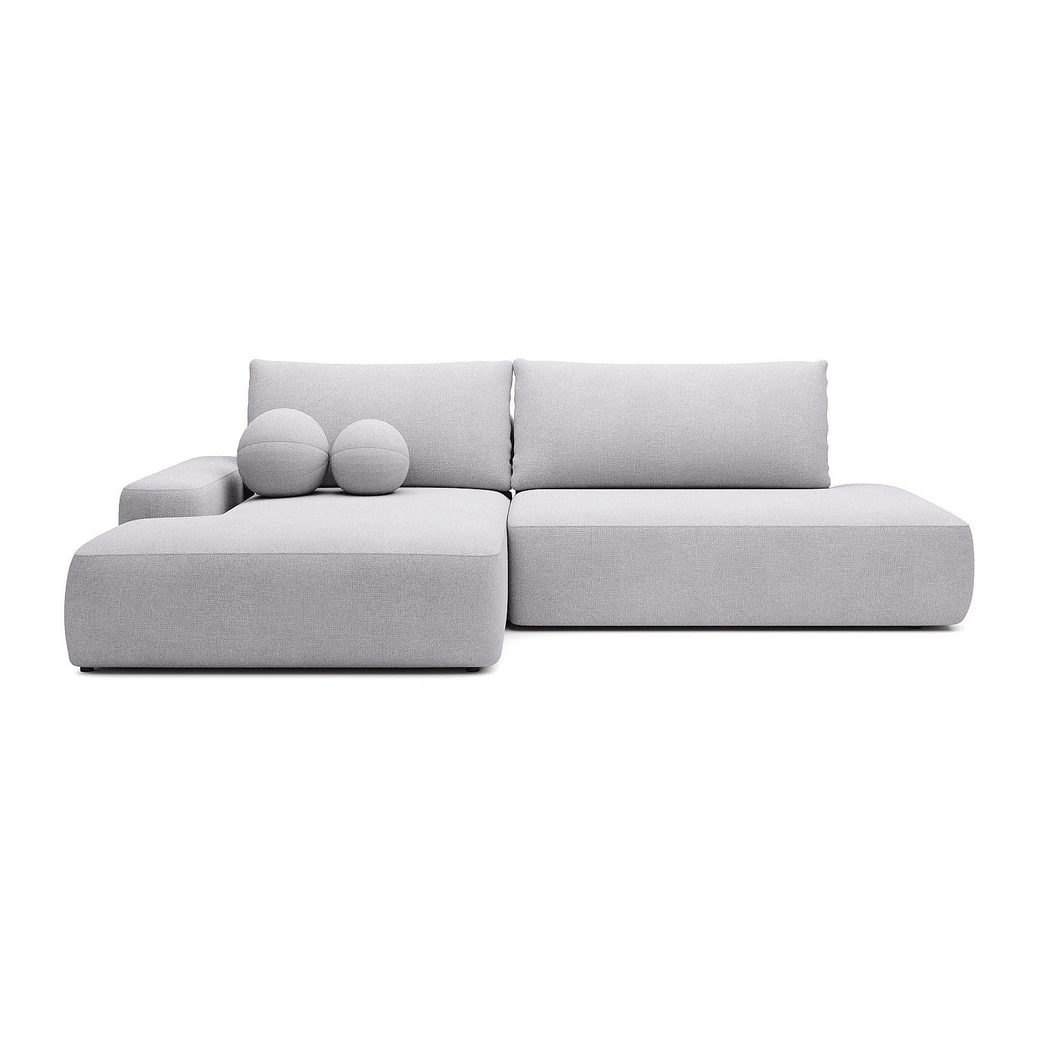 Vente-unique Schlafsofa Daviso Hellgrau 276 cm