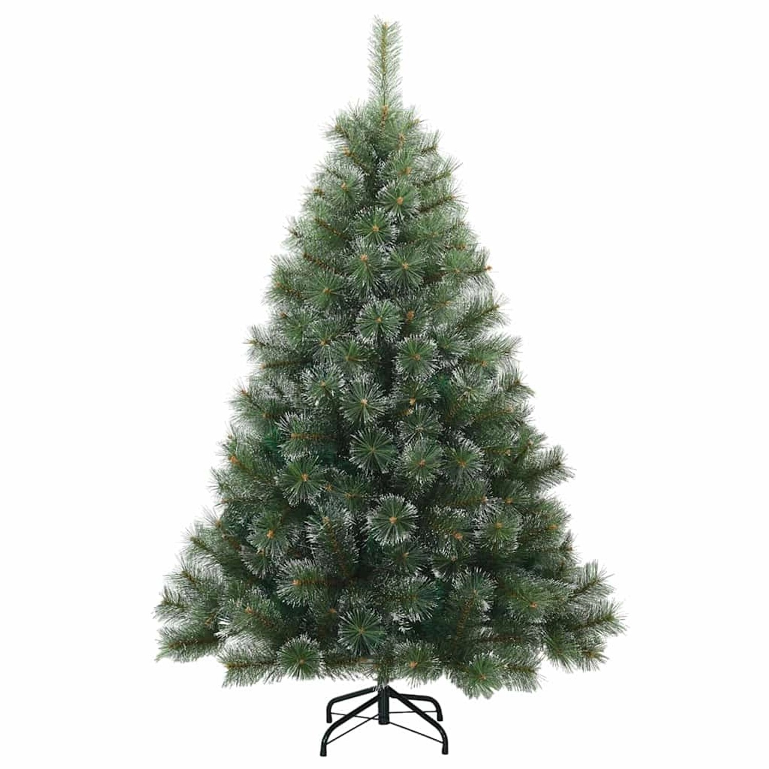 vidaXL Künstlicher Scharnier-Weihnachtsbaum Shneebedeckt Weiß 120 cm 42019336