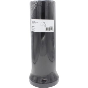 KÖRO WC-Anschlussgarnitur, Ø 110 cm x 350 mm, aus schwarzem Kunststoff, verpackt.
