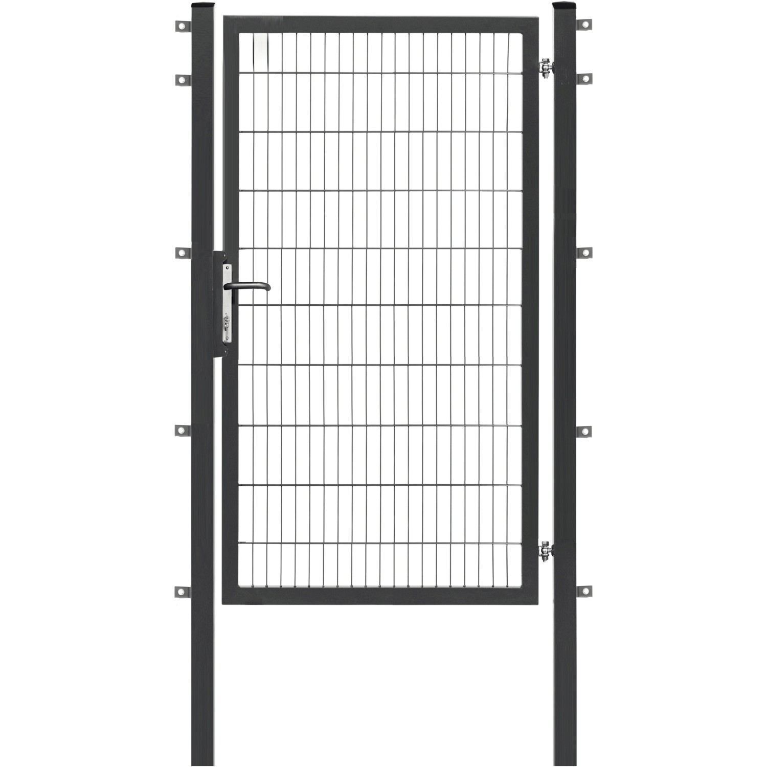 Floraworld Einzeltor Premium Doppelstabmattenfüllung Anthrazit 200 cm x 120 günstig online kaufen