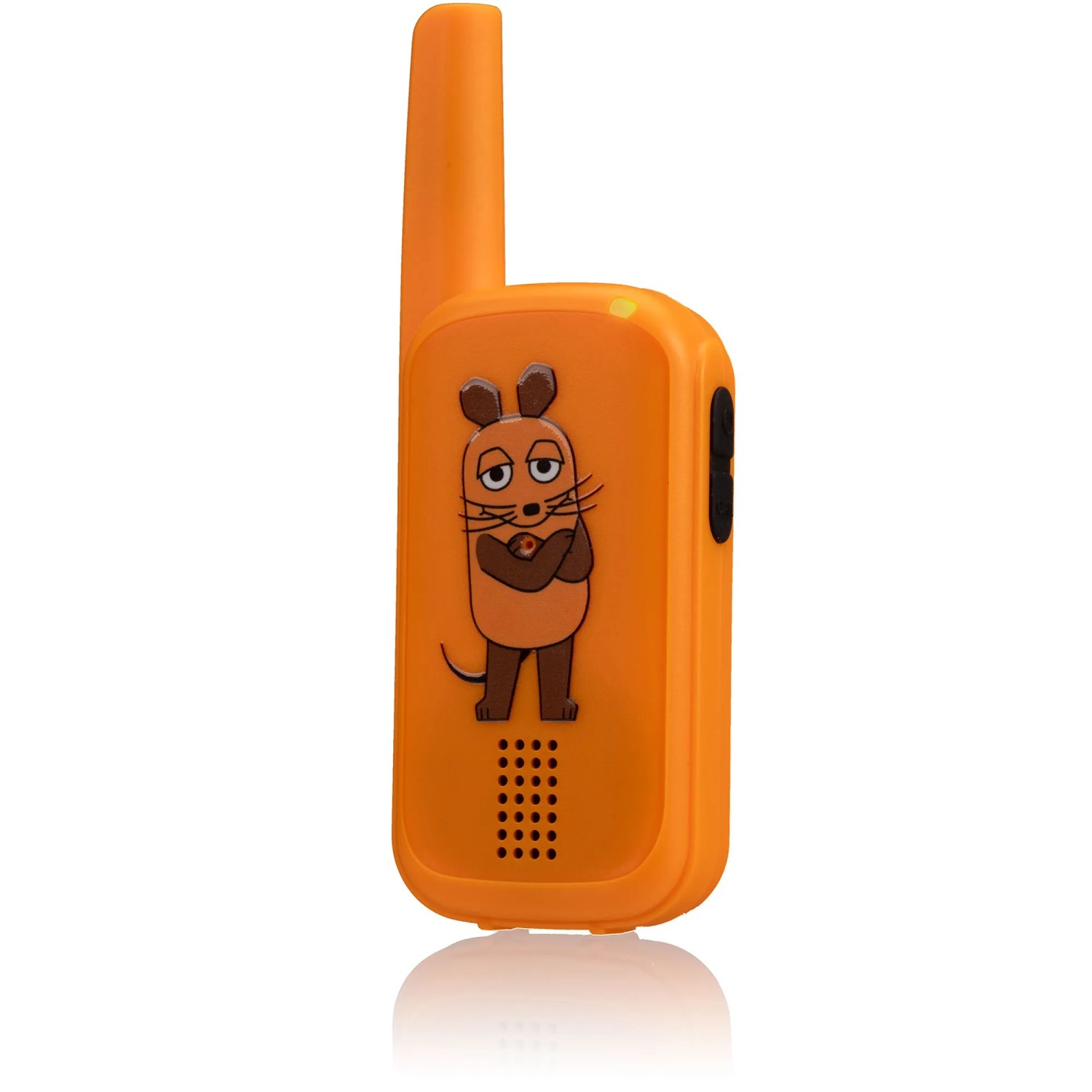 DieMaus Walkie-Talkie (orange) aus dem 2er Set. Funkgerät mit Maus Motiv für Kinder.