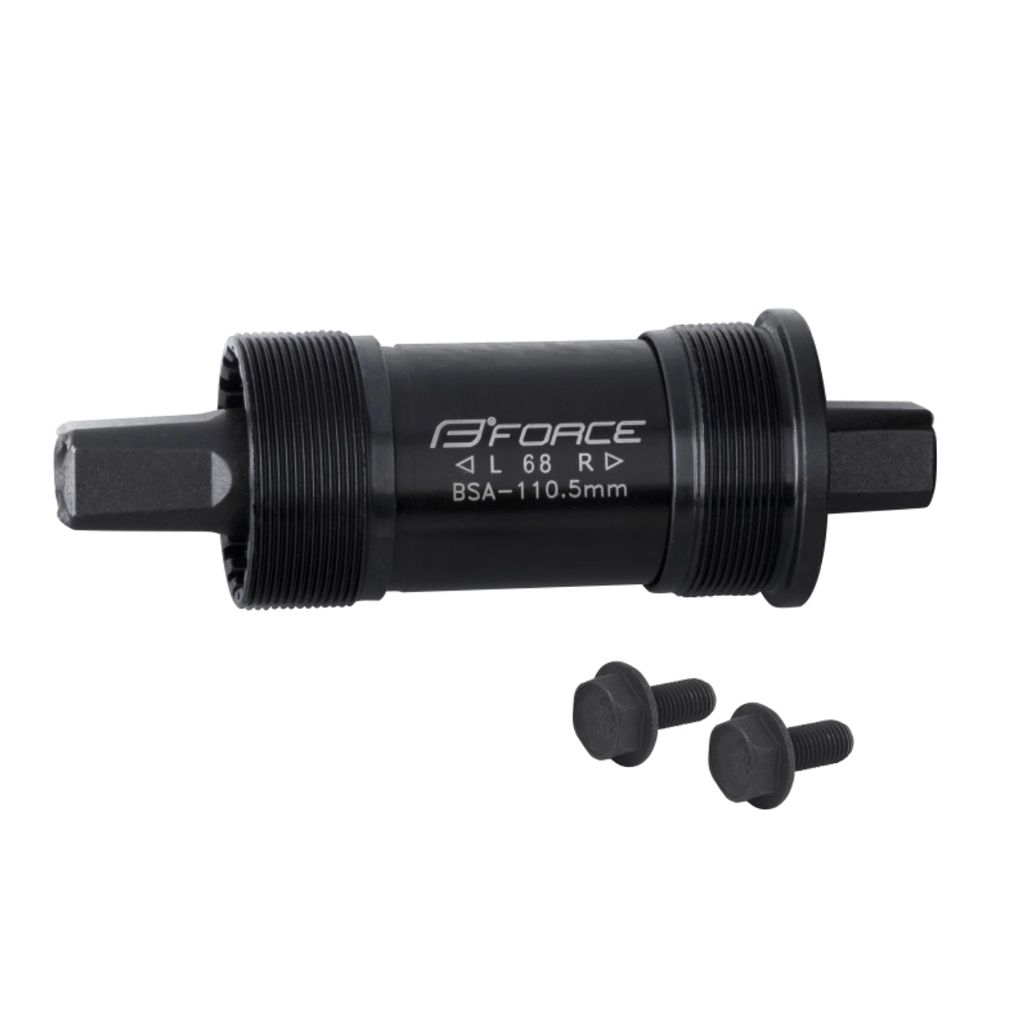 Force 4-Kant Stahl Tretlager mit BSA Gewinde Länge 110 mm