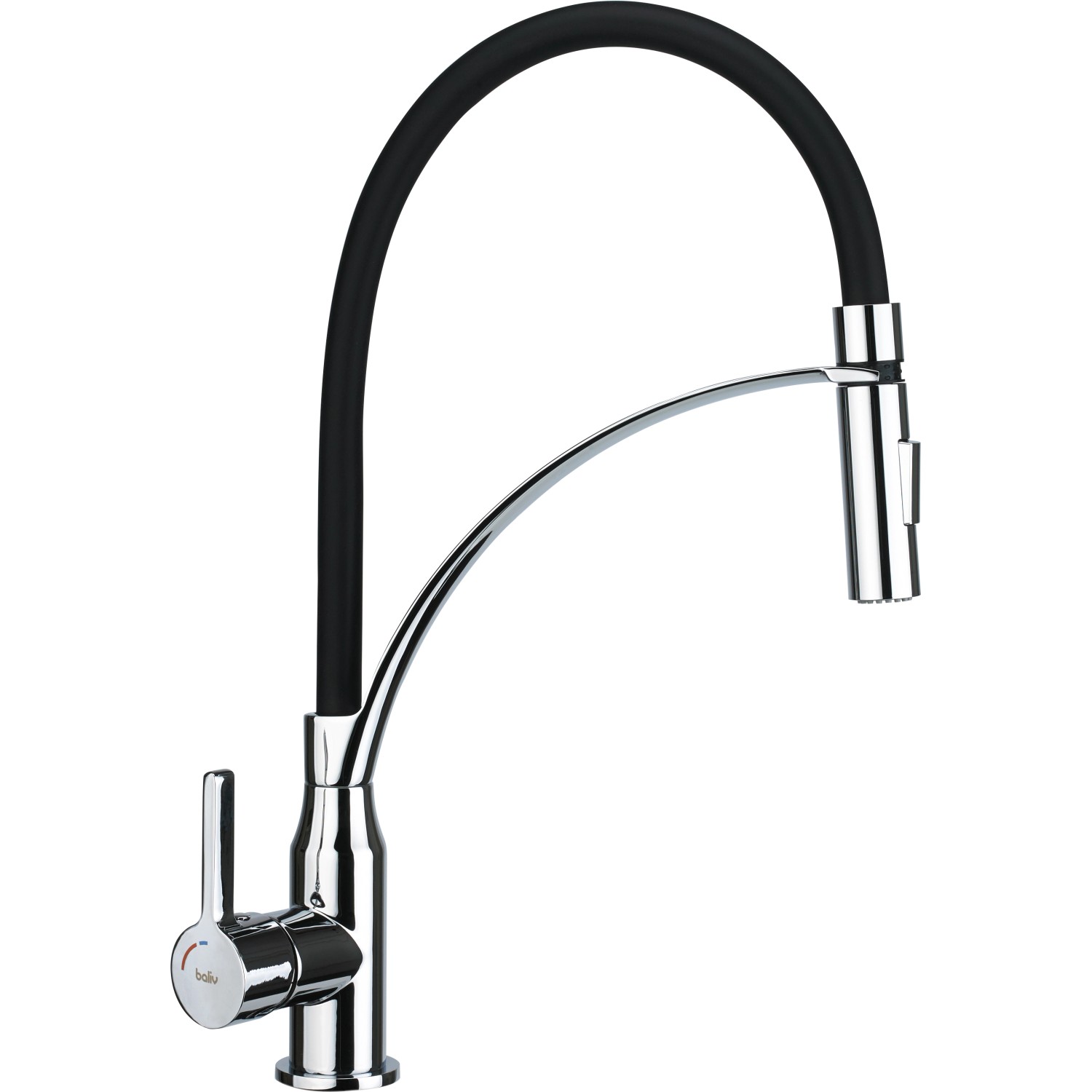 baliv Küchenarmatur KI-1861 Chrom-Schwarz