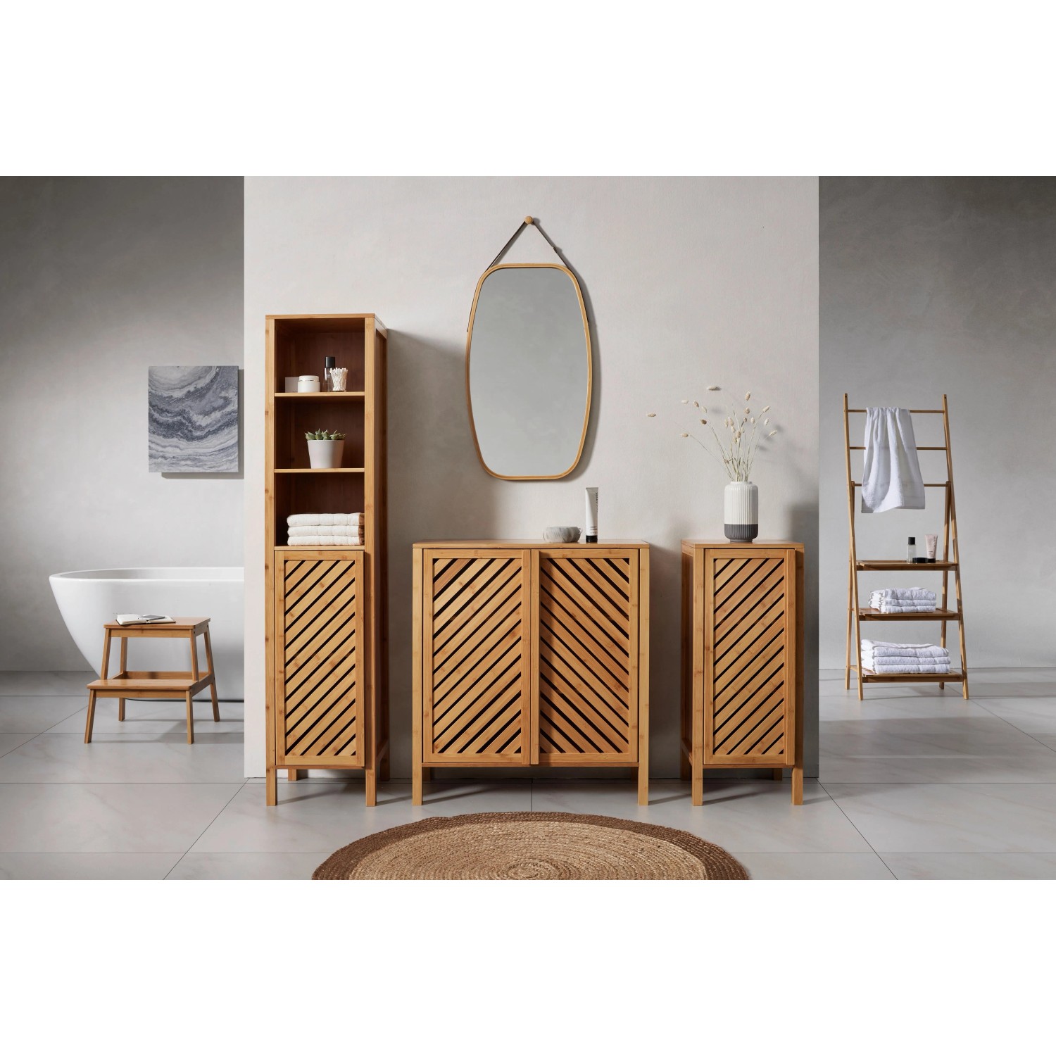 Bessagi Home Unterschrank Bonny Naturfarben ca. 75x85x35 cm_8