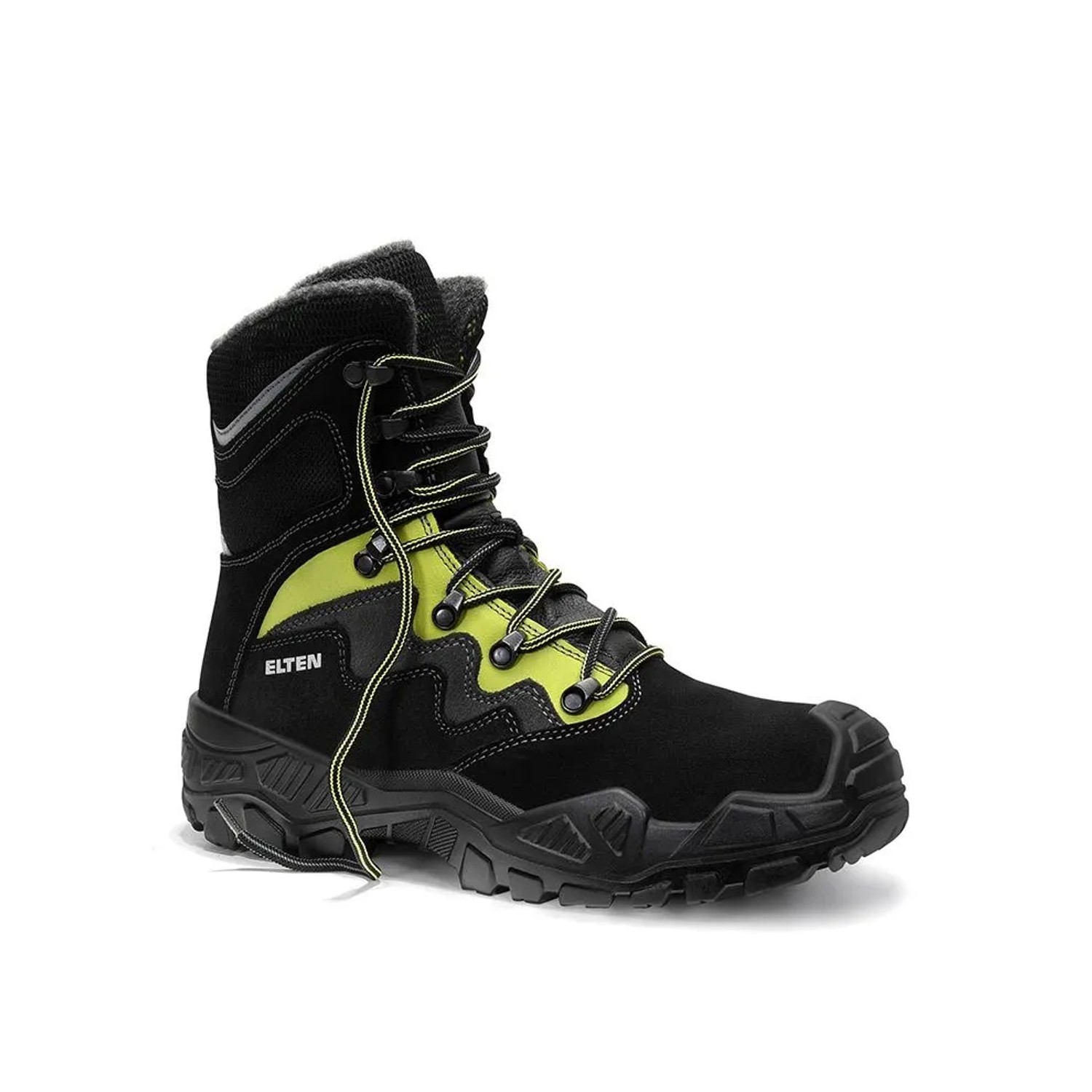 ELTEN Sicherheitsschnürstiefel Form C MICK BLACK GREEN High ESD S3S Größe 43