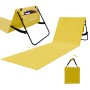 Gelbe 24MOVE Strandmatte, klappbar mit Rückenlehne, Tasche und Tragegurt. Ideal für den Strand.