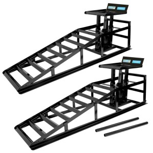 TRUTZHOLM 2x Hydraulischer Auffahrbock Höhenverstellbar Auffahrrampe Pkw KfZ