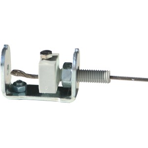 Detailaufnahme Floracord Seilspanntechnik Universal Chrom: Abspannsystem mit Edelstahlseil.