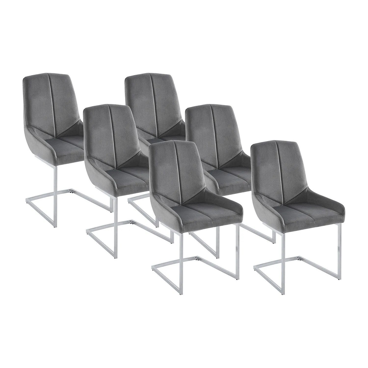 Vente-unique Stuhl Berlona Grau 53 cm
