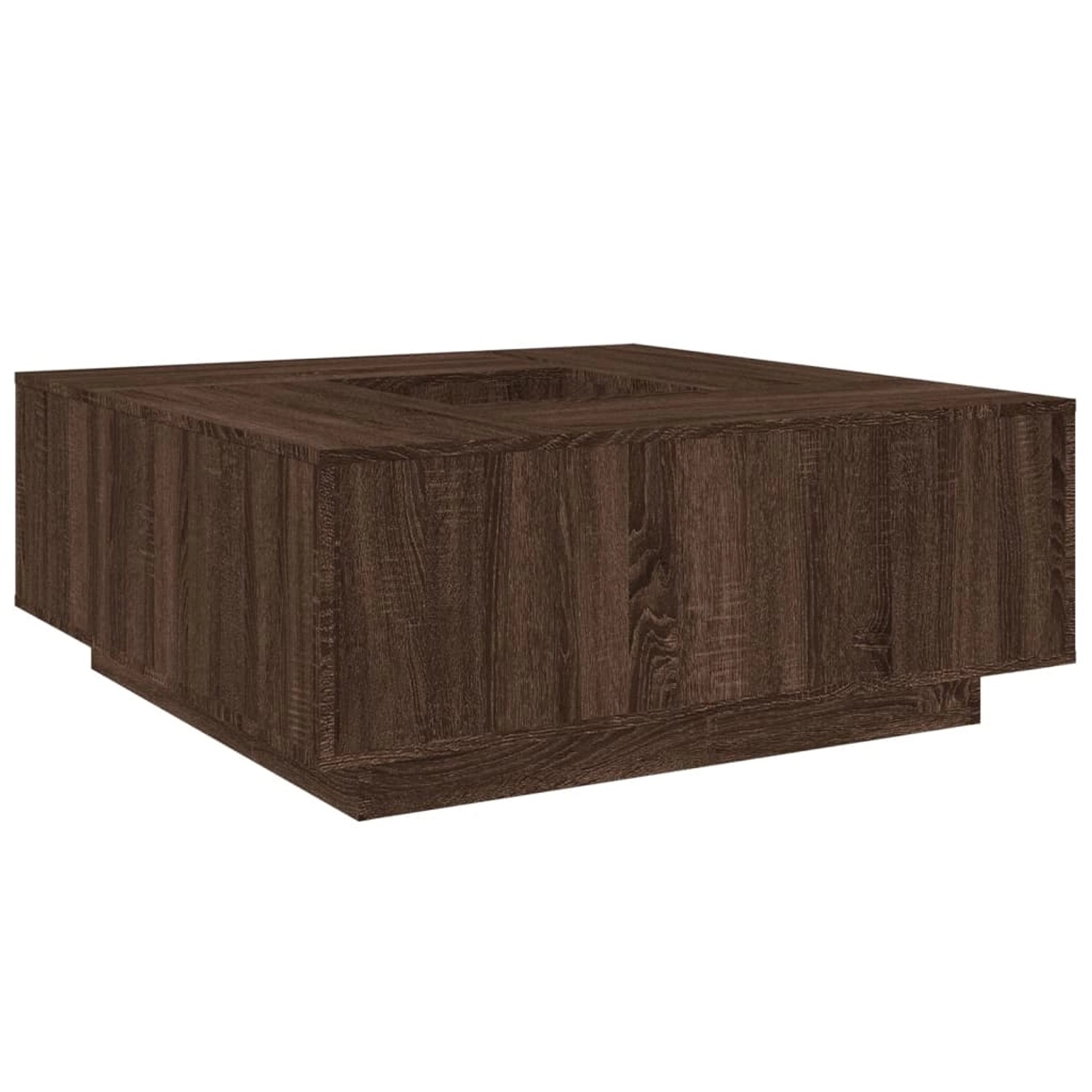 vidaXL Couchtisch Braun Eichen-Optik 100x100x40 cm Holzwerkstoff Modell 3 günstig online kaufen