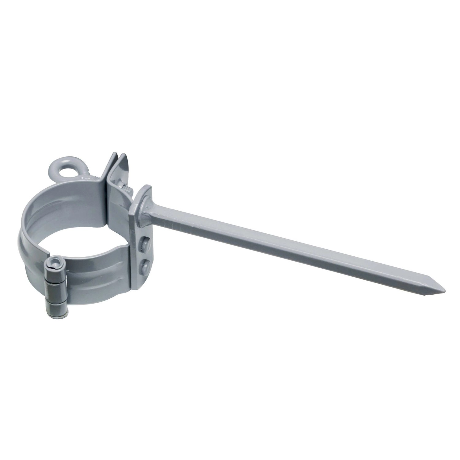 Inefa Rohrschelle 25x DN 50 mit 110mm Schlagstift Stahl Grau Wandmontage