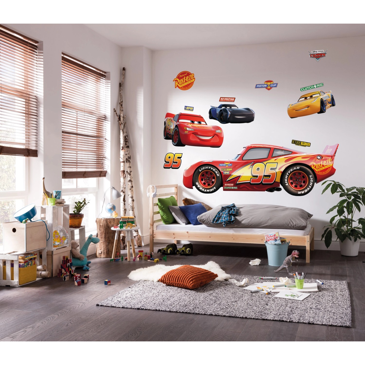 Komar Selbstklebende Fototapete Vlies Cars XXL 127 x 200 cm kaufen bei OBI