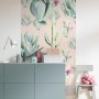 Komar Vlies Fototapete Cactus Rose Panel mit Kakteenmuster, 100x250cm.
