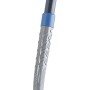 LUX 5-in-1 Spaten (115 cm) mit Sägezähnen und blauem Griff.