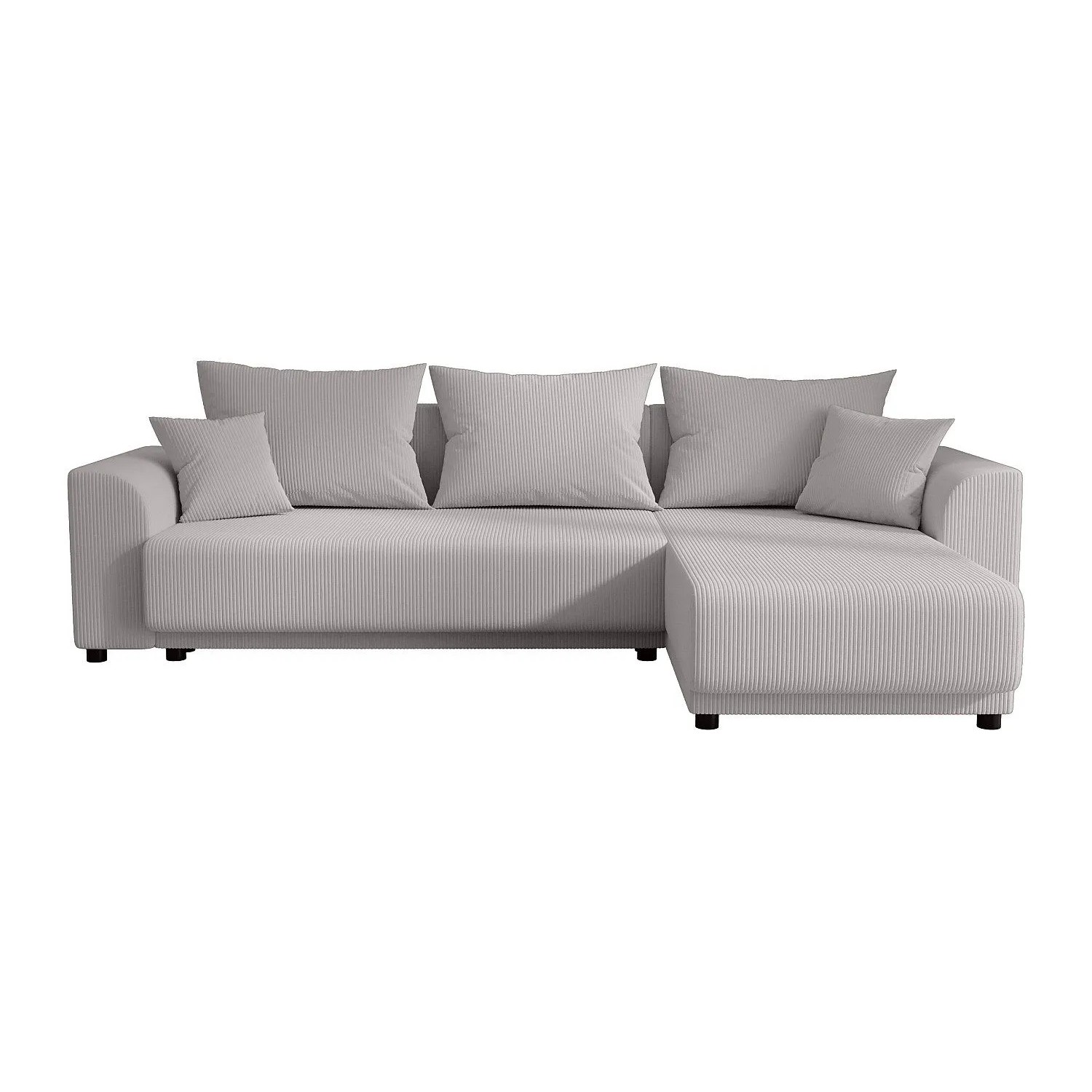 Vente-unique Schlafsofa Nessaro Hellgrau 240 cm