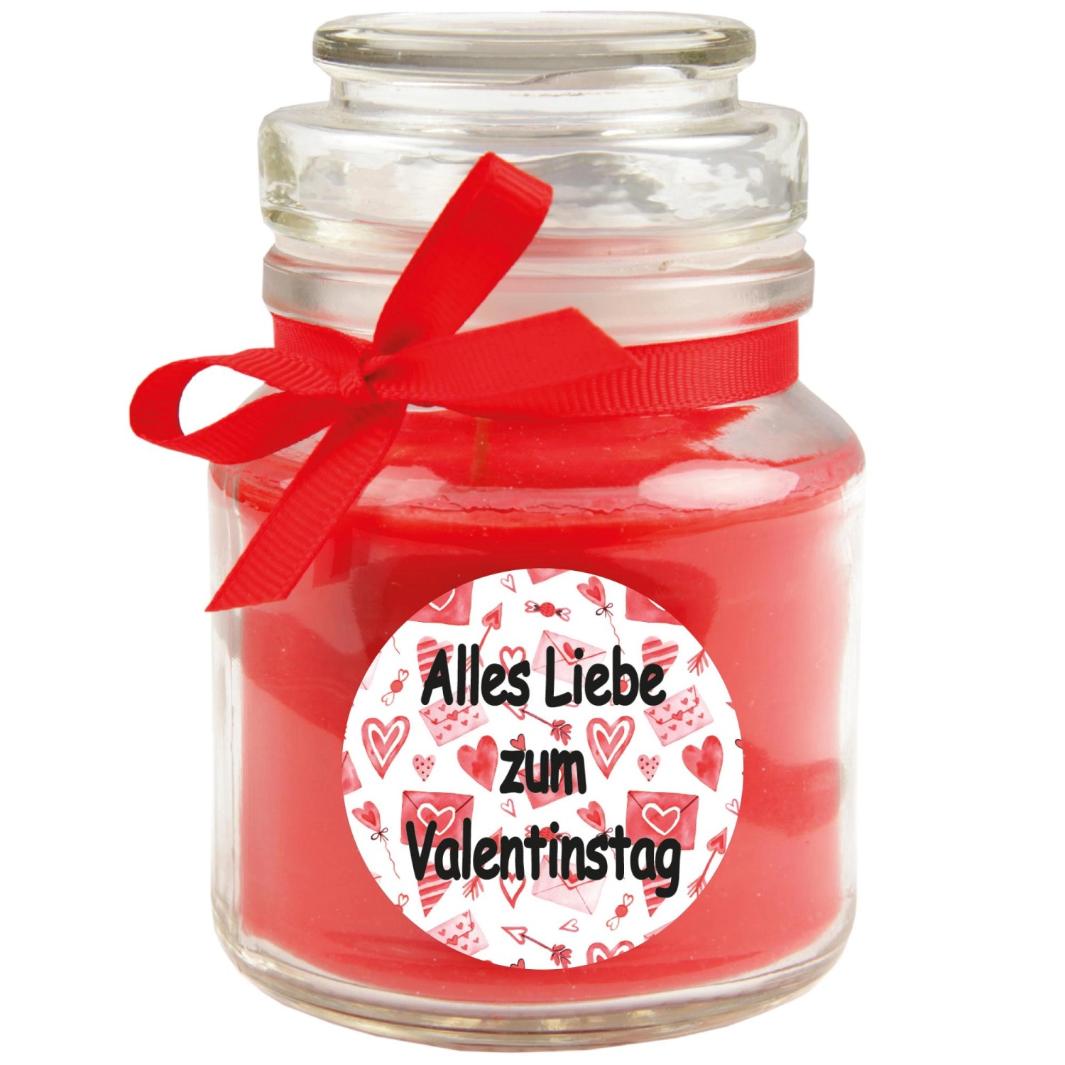 HS Candle Duftkerze & Glas Valentinstag Bonbon 30h Alles Liebe günstig online kaufen