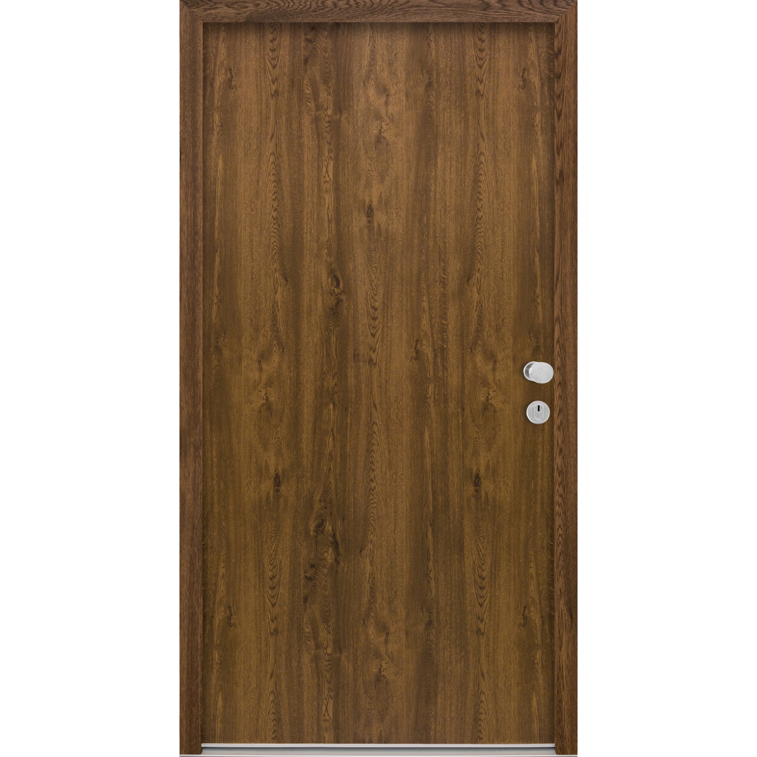 Splendoor Wohnungseingangstür BARI ACOUSTIC 44dB RC2 Rechts Nussbaum nach Maß