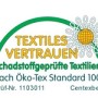 Öko-Tex Standard 100 Zertifikat für Pergamon Teppich: Schadstoffgeprüfte Textilien.