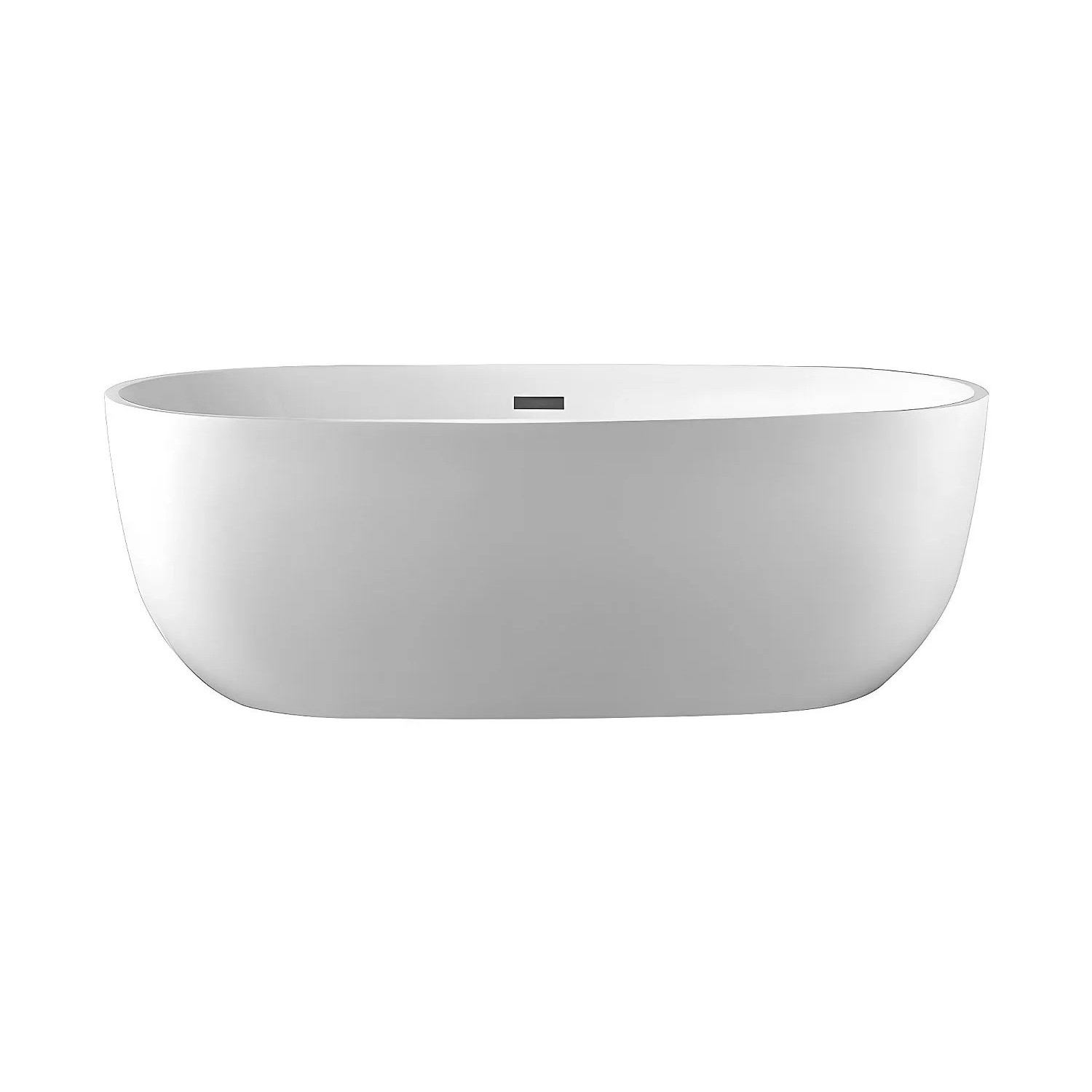 Vente-unique Freistehende Badewanne Nica Weiß 170 cm